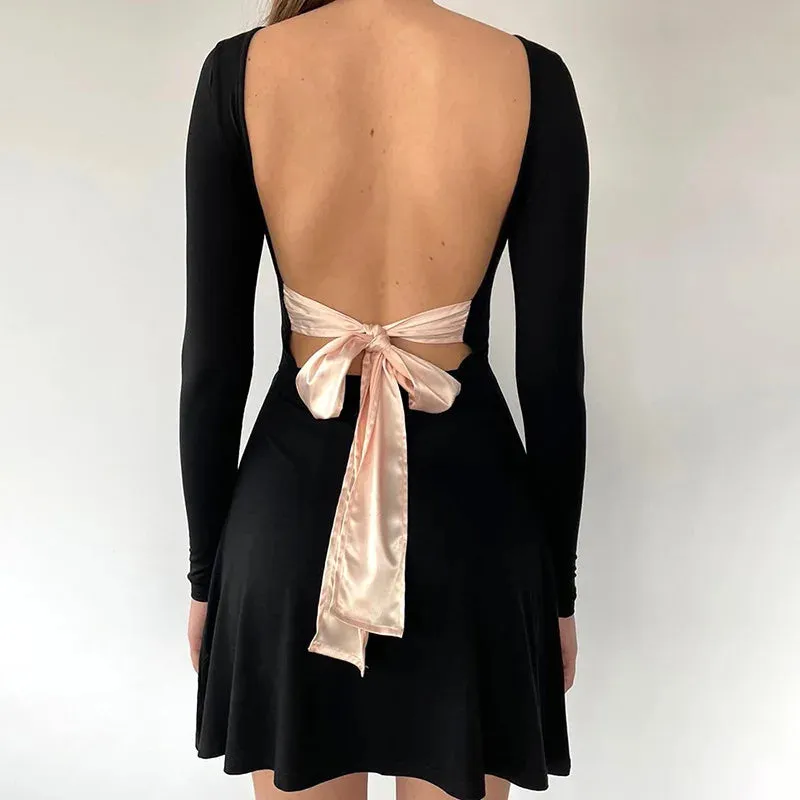 Backless Lace-Up Dress for Women - 2024 Summer Collection