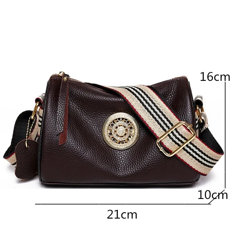 Bolsa de Ombro Feminina Pequena Couro - Luna Chic