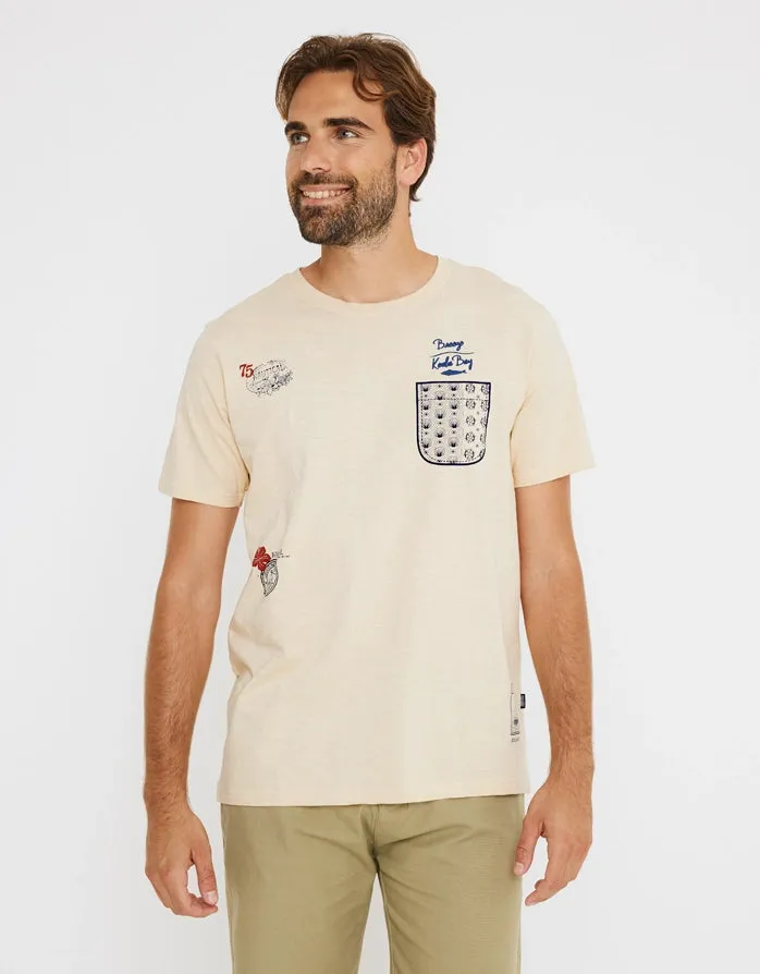 Camiseta Manga Corta Beige - Peer