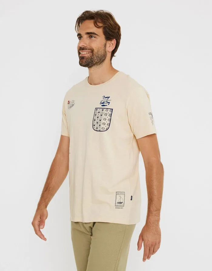 Camiseta Manga Corta Beige - Peer