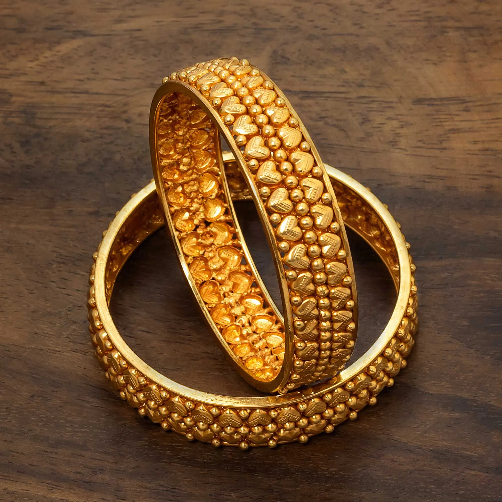 Golden Gheru Bangle PGGRBSR5-22-024