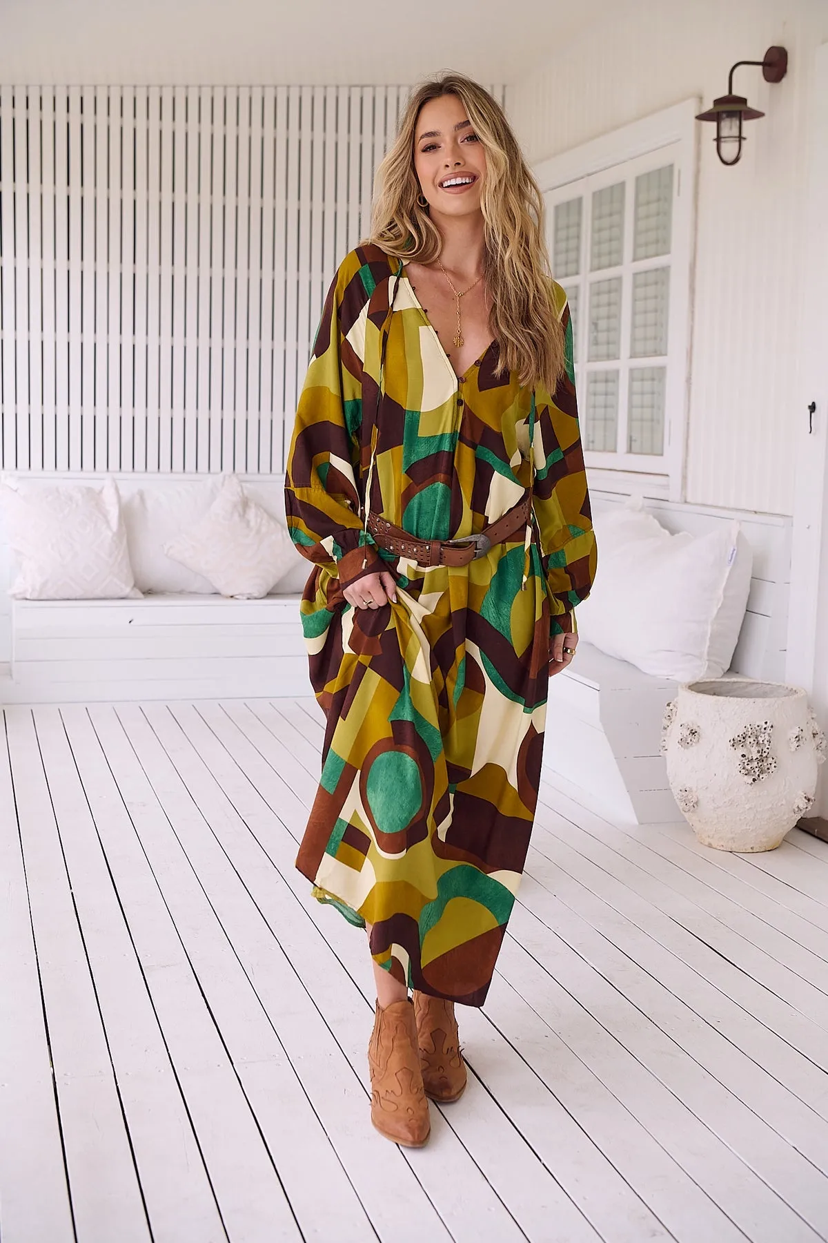 Jaase Bree Maxi Dress Long Sleeve - Bardot Collection