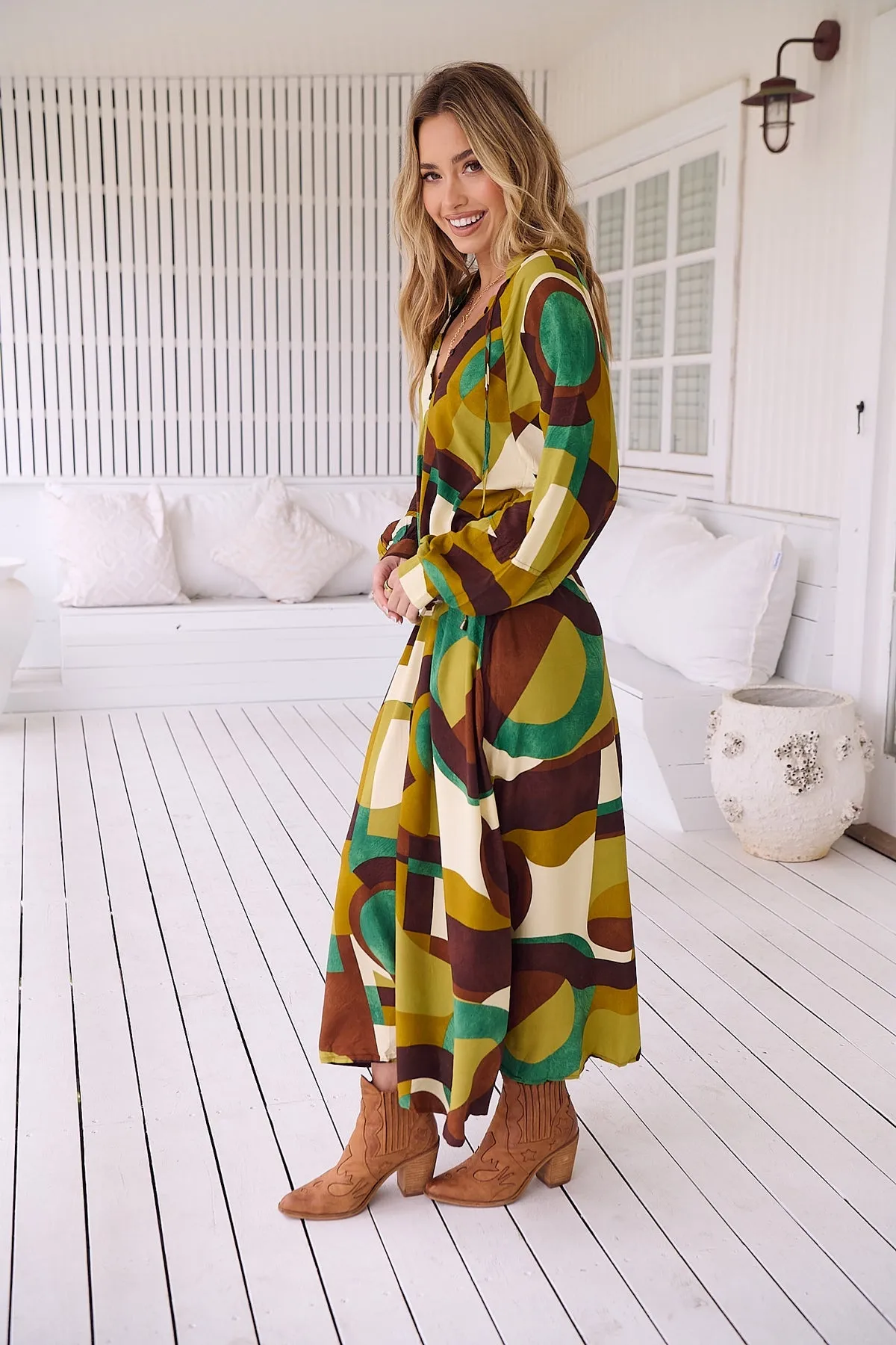 Jaase Bree Maxi Dress Long Sleeve - Bardot Collection