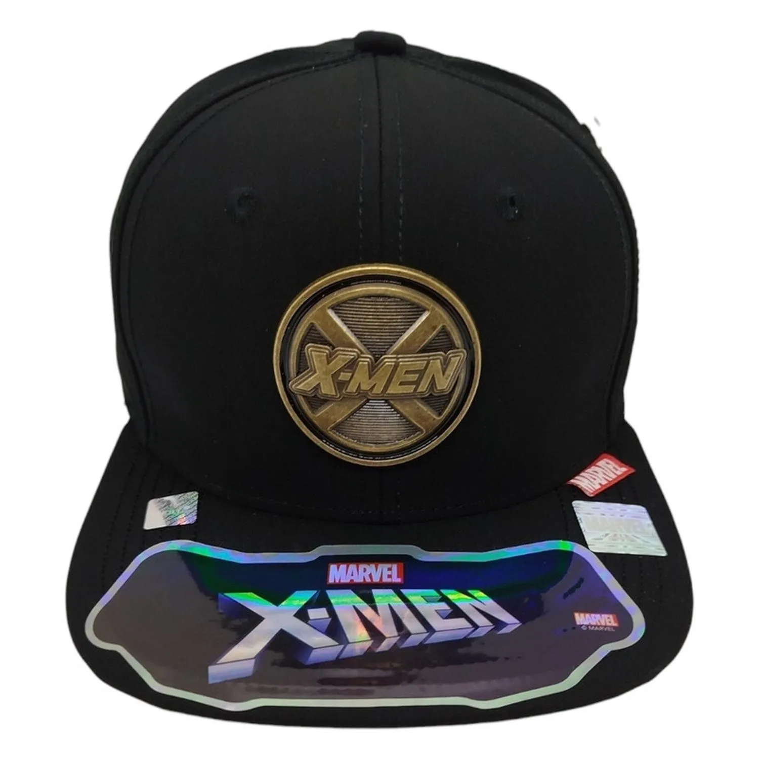 Kndit Caps Gorra Negra Placa Bronce Logo X-Gen X-Men