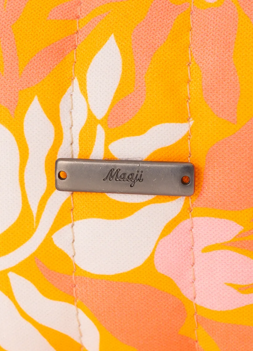 Maaji Retro Peach Flowers Augusta Small Pocket