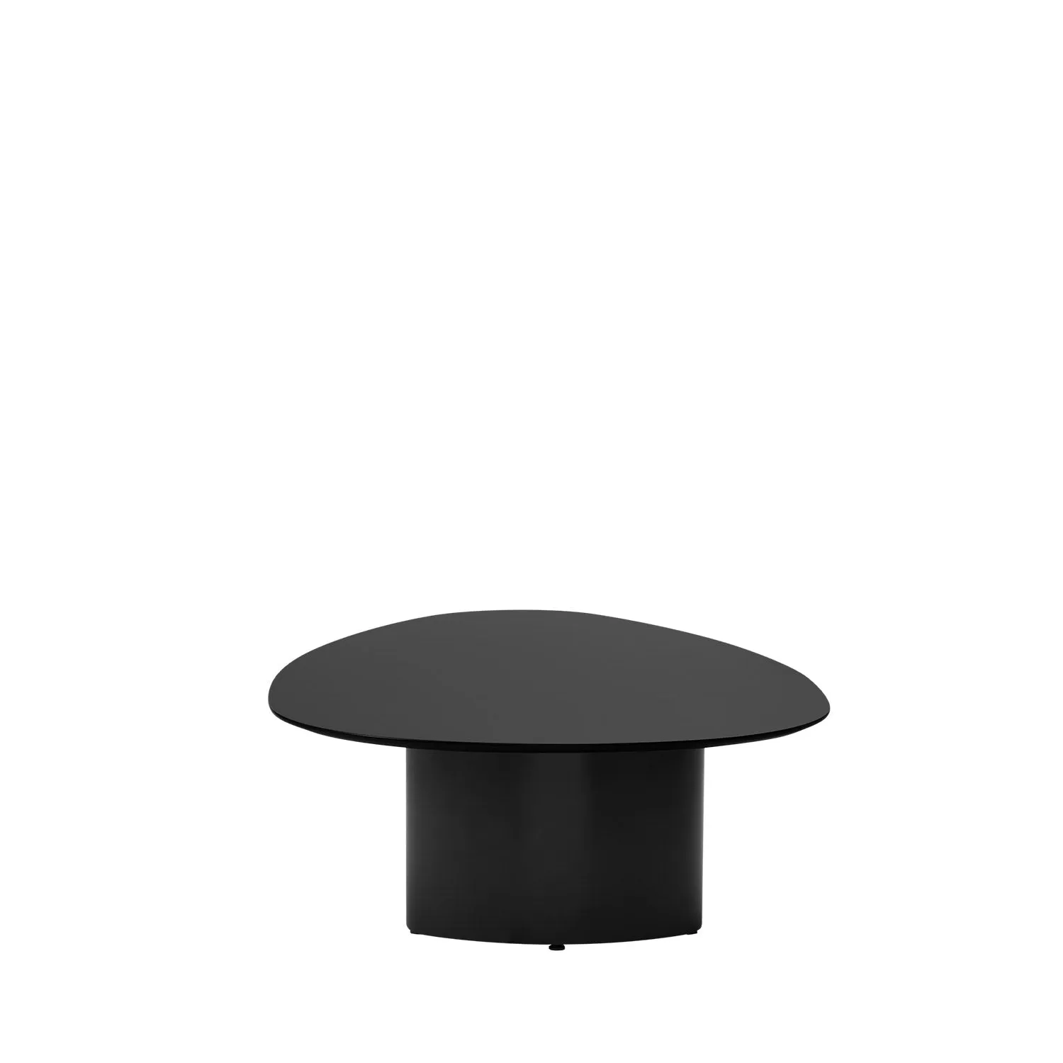 Mesa de Centro Orgânica Gaya Alta 120 cm - Preto Fosco