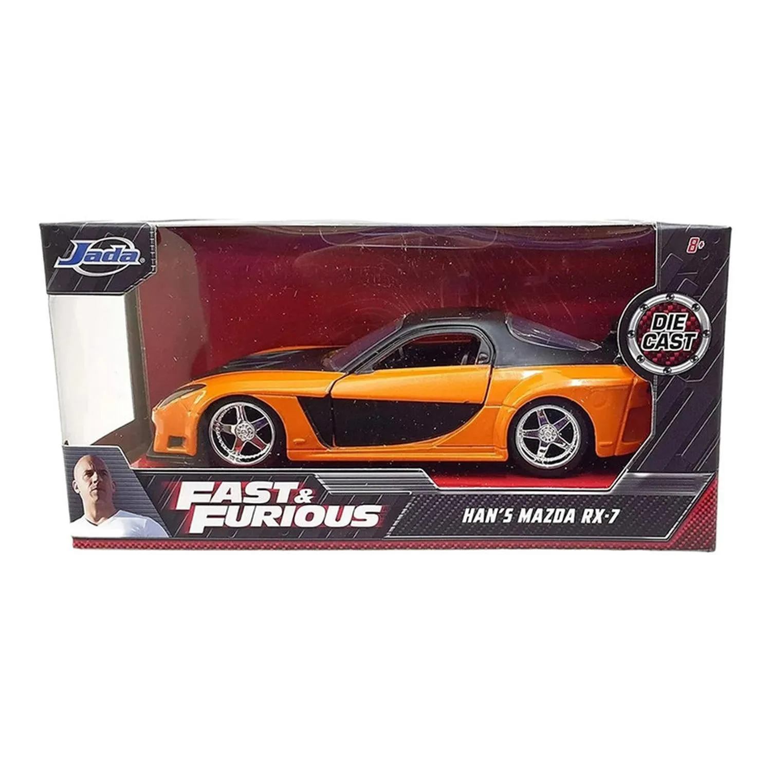 New Arrival Jada Toys Vehículo Han'S Mazda Rx-7 Escala 1:32 Fast & Furious