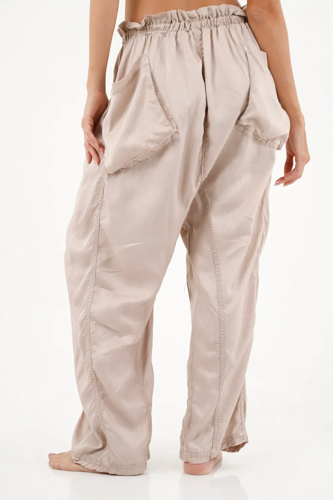 Pantalón blanco oversize para mujer