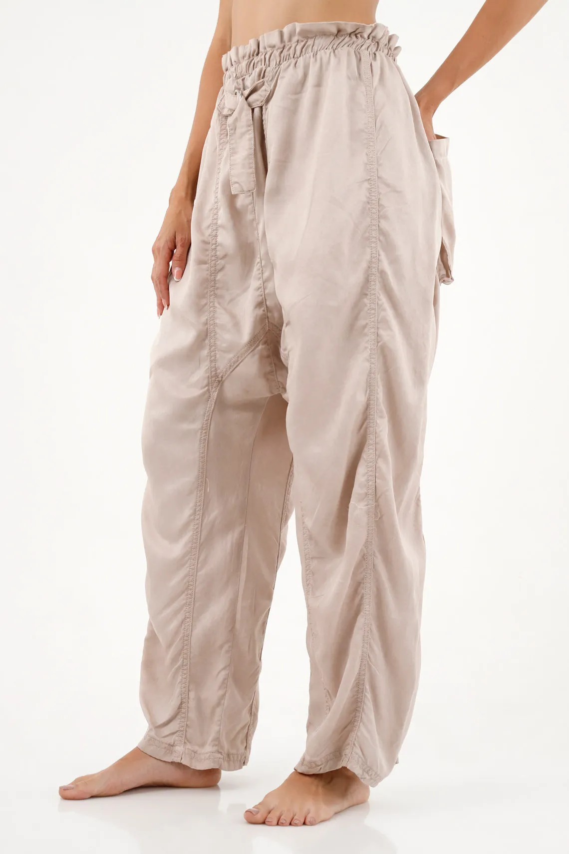 Pantalón blanco oversize para mujer