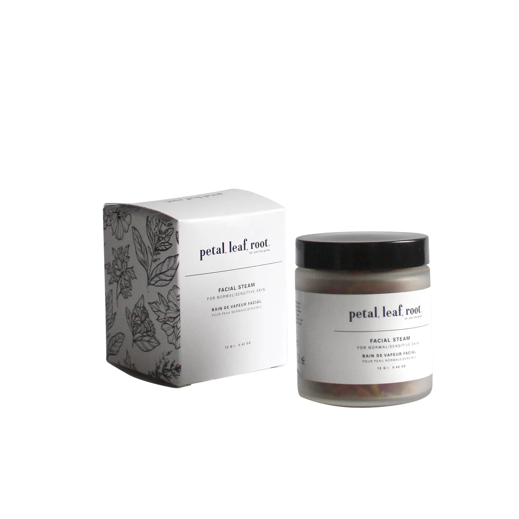 petal, leaf, root. by Just the Goods facial steam for normal/sensitive skin