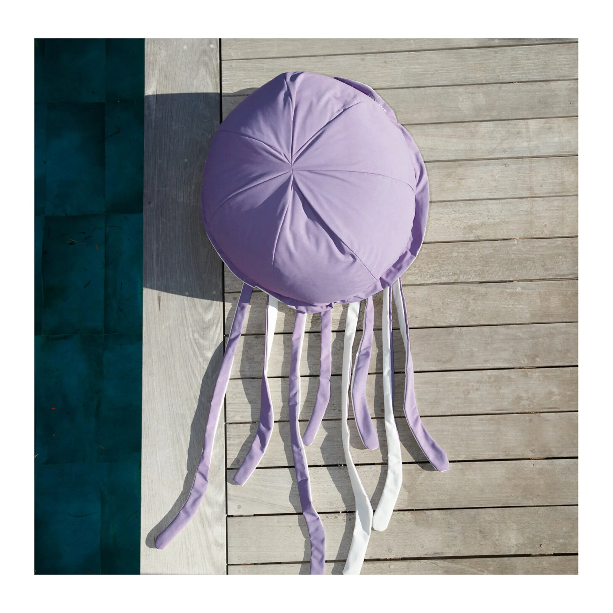 Pouf XL flottant - Méduse Violette - Extérieur