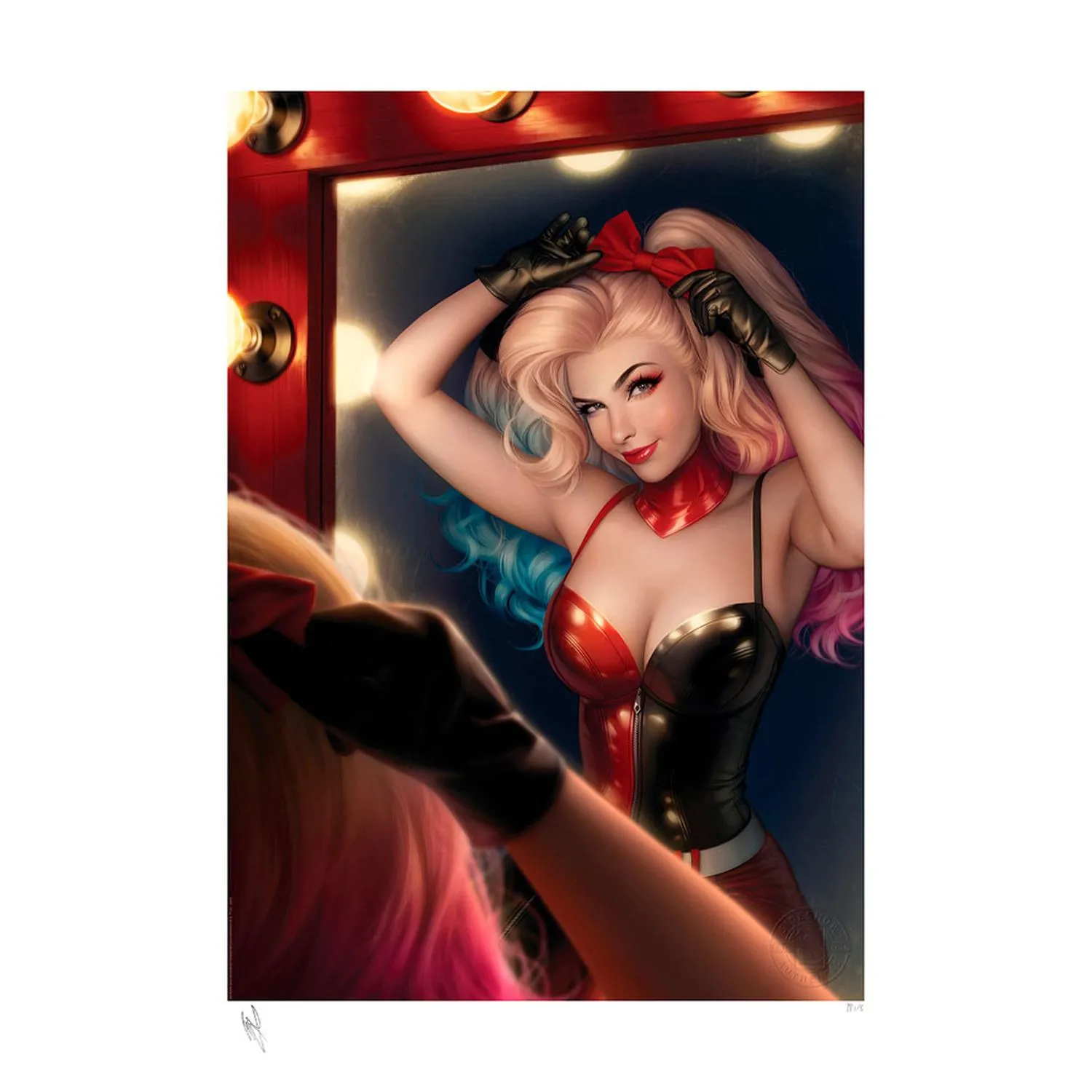 Sideshow Art Print Harley Quinn #1 Warren Louw Dc Comics