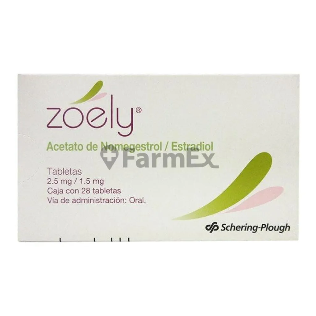 Zoely 2,5 / 1,5 mg x 28 comprimidos susc-1 de 2 meses